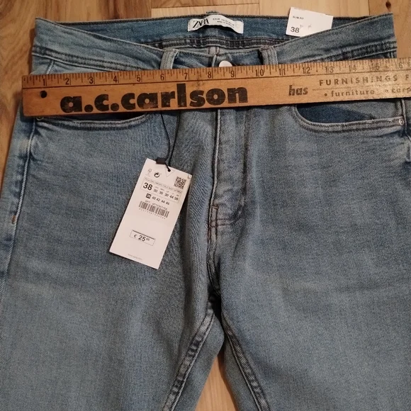 NWT Zara slim fit jeans women's US size 30 - Picture 15 of 15